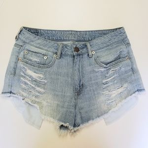 American Eagle Hi-rise Festival Denim Shorts